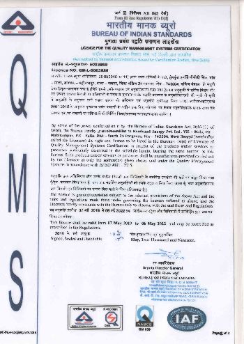 HEPL ISO Certificate